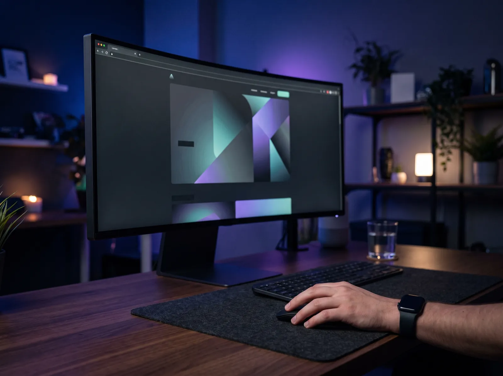 A conversion-focused website design laid out on a designer desk